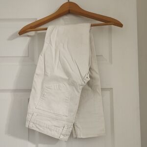 White Low Rise Skinny Jeans